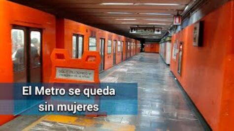 Paro 9 de marzo: Metro se queda sin mujeres