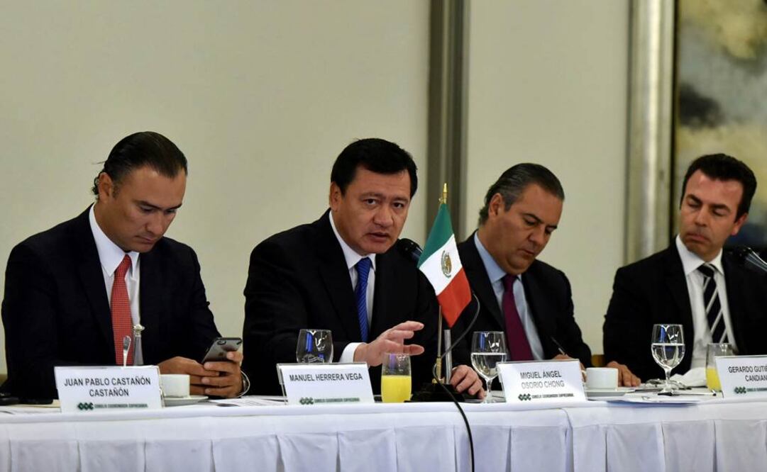 El titular de Gobernación se reunió con integrantes del Consejo Coordinador Empresarial (CCE), que encabeza Gerardo Gutiérrez Candiani./Especial