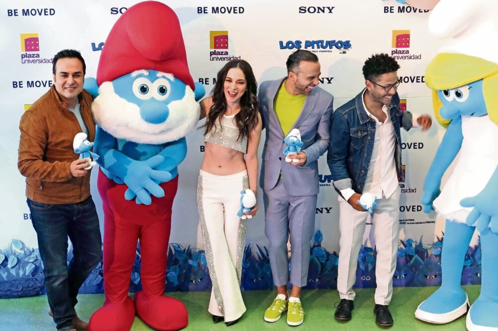 Ariel Miramontes, Papá Pitufo, Paty Cantú, Apio Quijano y Kalimba (BERENICE BAUTISTA. AP)