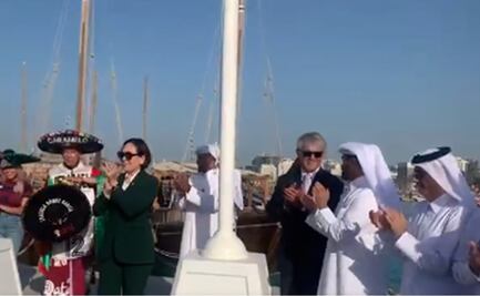 Embajadora de México en Qatar en pleno izamiento de la bandera: Haremos historia