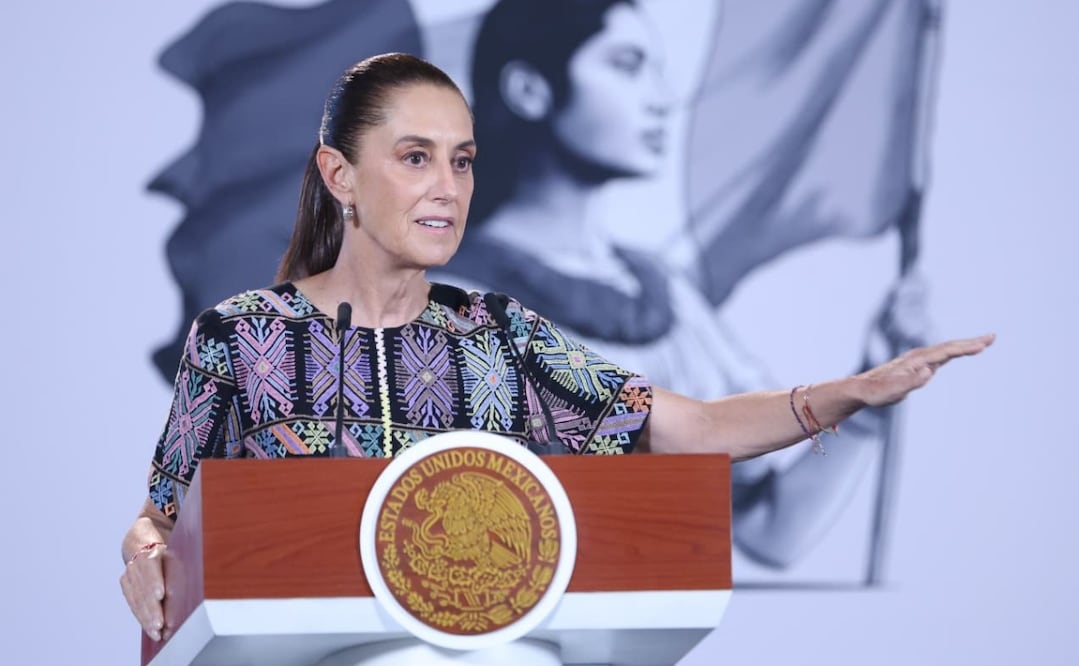 Conferencia de prensa de la presidenta Claudia Sheinbaum en Palacio Nacional el 10 de septiembre de 2026. Foto: Luis Camacho/EL UNIVERSAL