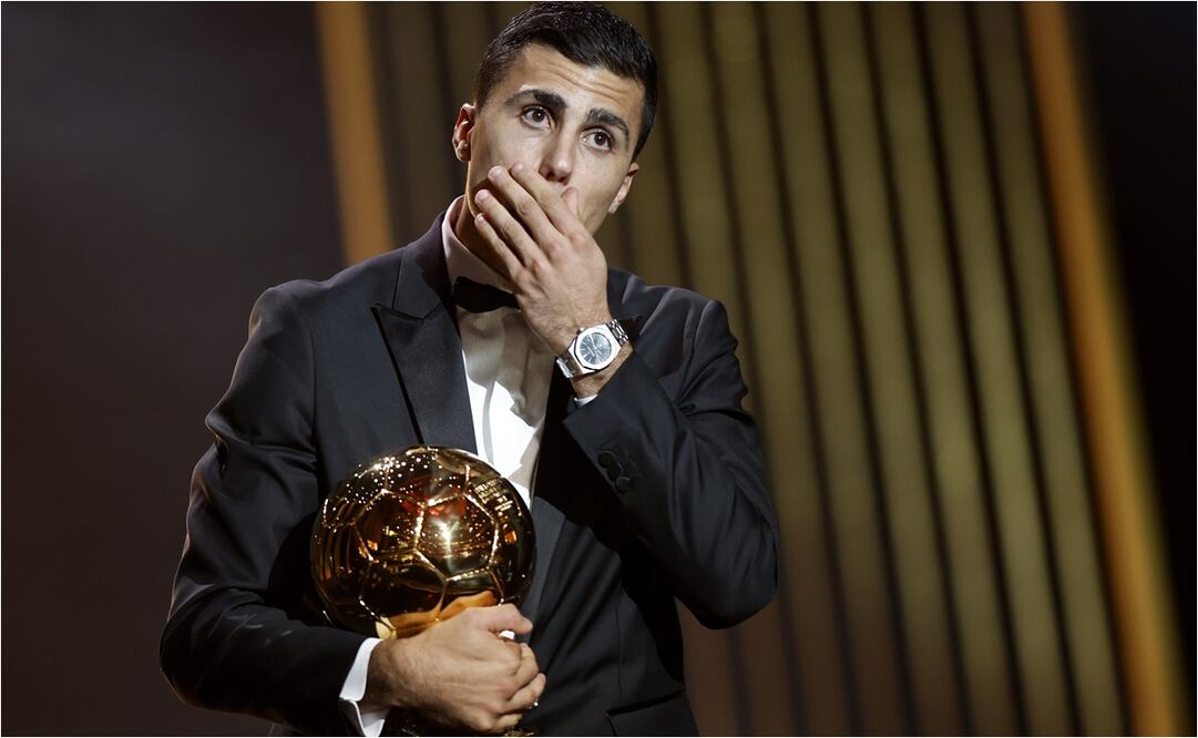 Rodri Hernández ganador del Balón de Oro 2024. FOTO: EFE