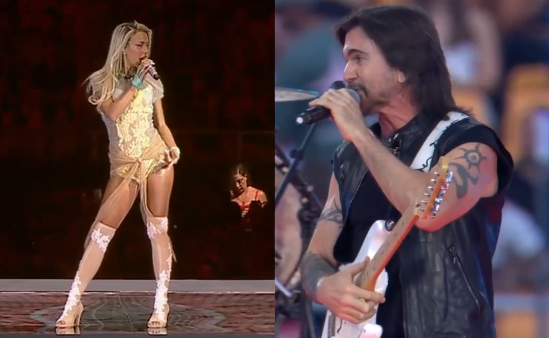 Bad Gyal y Juanes en la Velada del año. Foto: Captura vía X.
