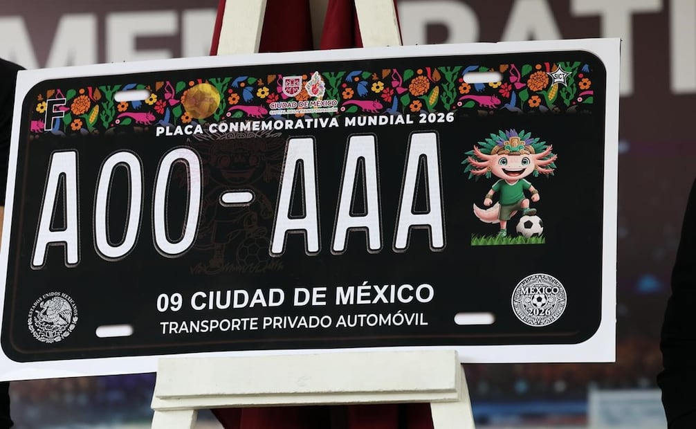 Las placas del Mundial 2026 podrán solicitarse para autos nuevos, seminuevos y de otros estados que circulen en la CDMX. Foto: Gobierno de la CDMX