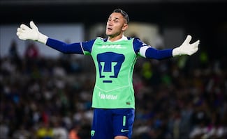 Keylor Navas reacciona al penalti fallado por Henry Martín que provocó la eliminación del América 