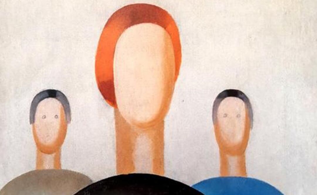 "Las tres figuras", de Anna Leporskaïa, ya con con los ojos dibujados. Foto: The Art Newspaper Russia vía El Comercio/ GDA