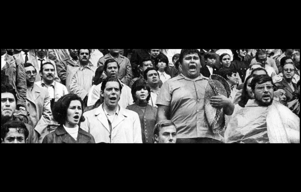 Aspecto que presentaban las gradas durante uno de los partidos del Mundial de Futbol México 70. En el certamen participaron 16 selecciones, quedando Brasil como campeón. Imagen: Col. Villasana-Torres