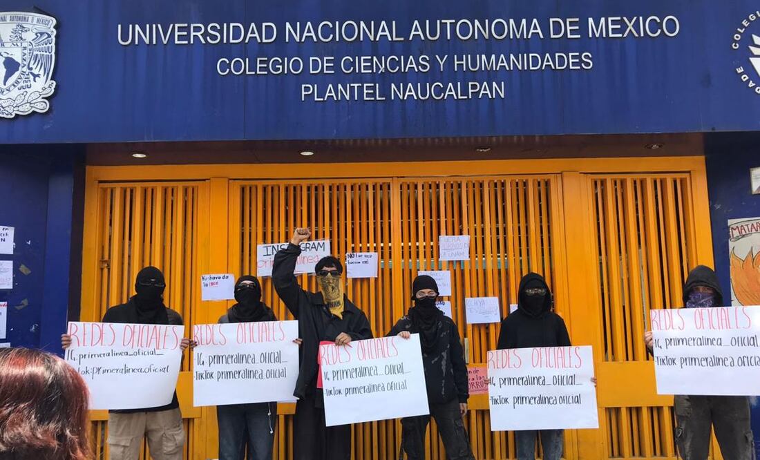 ¡Justicia ! Reiteran estudiantes del CCH Naucalpan. Foto: archivo Rebeca Jimenéz/ EL UNIVERSAL