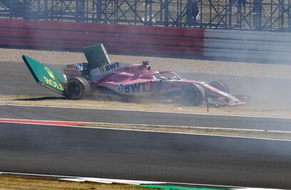 Sergio Pérez recupera posición en Gran Bretaña