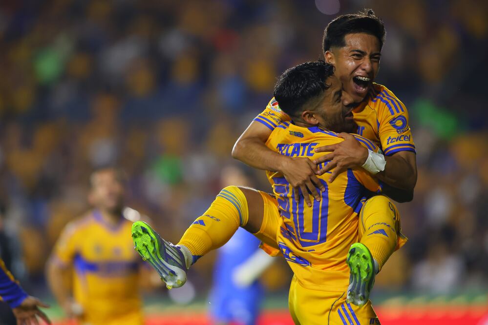 Tigres en festejo de gol, durante la Jornada 4 del Apertura 2025 - Foto: Imago7