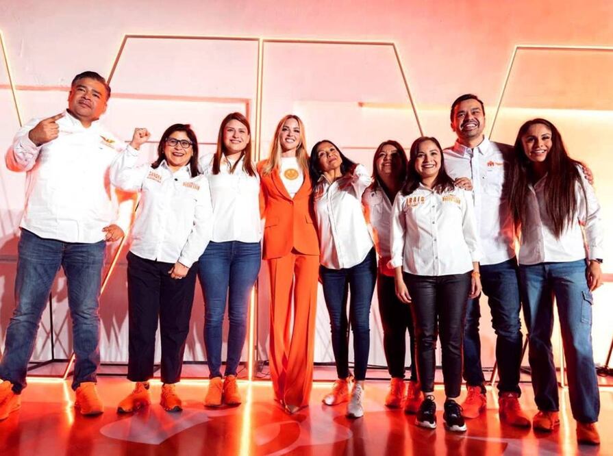 Mariana Rodríguez, candidata a la alcaldía de Monterrey al inicio de su campaña. Foto: Especial