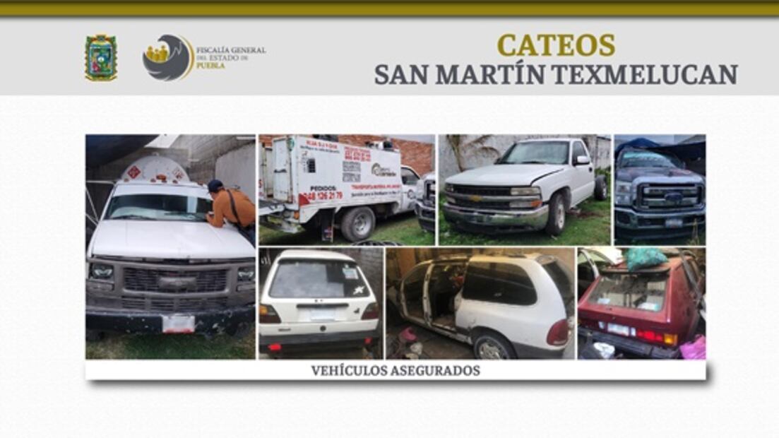 Aseguran más de 140 dosis de droga y 7 vehículos en Puebla