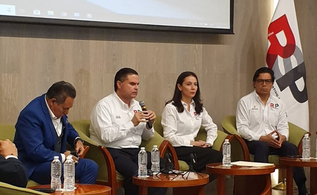 Integrantes de Redes Sociales Progresistas en conferencia de prensa. Foto: Cortesía