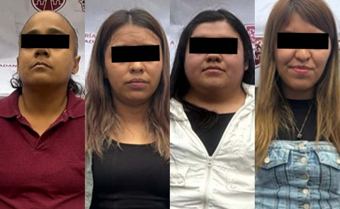 Detienen a cuatro mujeres por robo a adultos mayores y personas con bastón en centros comerciales. Fotos: Especiales