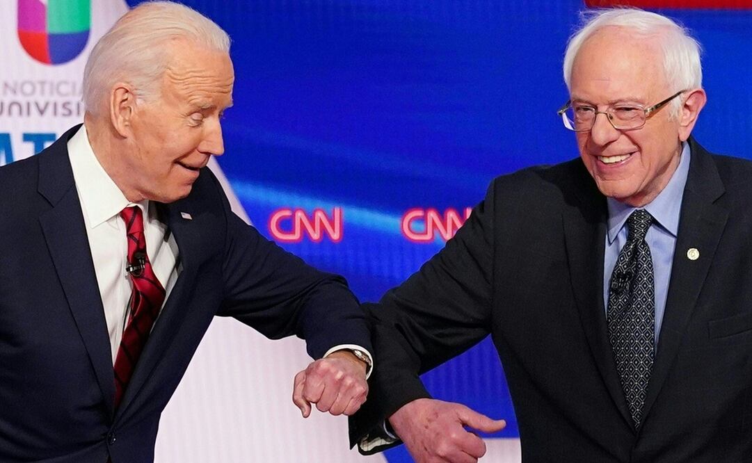 Bernie Sanders y Joe Biden  (Foto: AFP)