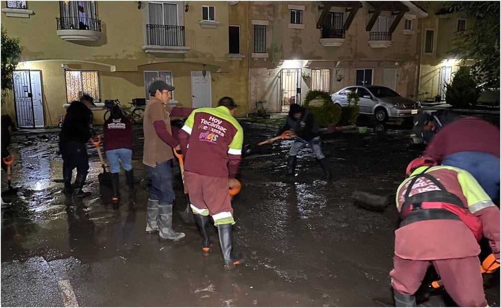 Granizada en Tecámac deja 60 casas inundadas. Foto: Especial.