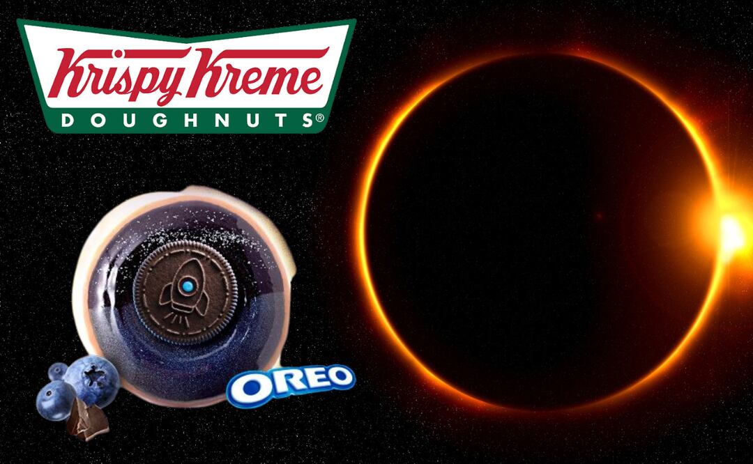 Krispy Kreme Celebra el Eclipse Solar del 2024 con Donas Temáticas.
Foto: Captura de pantalla