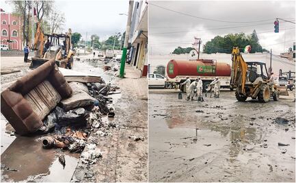 Tula: Tras la inundación, quedan calles sucias, lodazales y bacterias