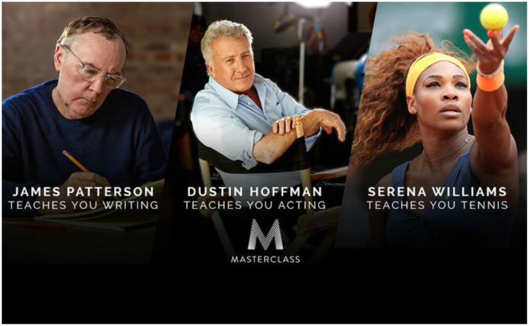 MasterClass cobra 90 dólares por cada curso y cada uno tiene una duración de 10 y hasta 25 capítulos o videos