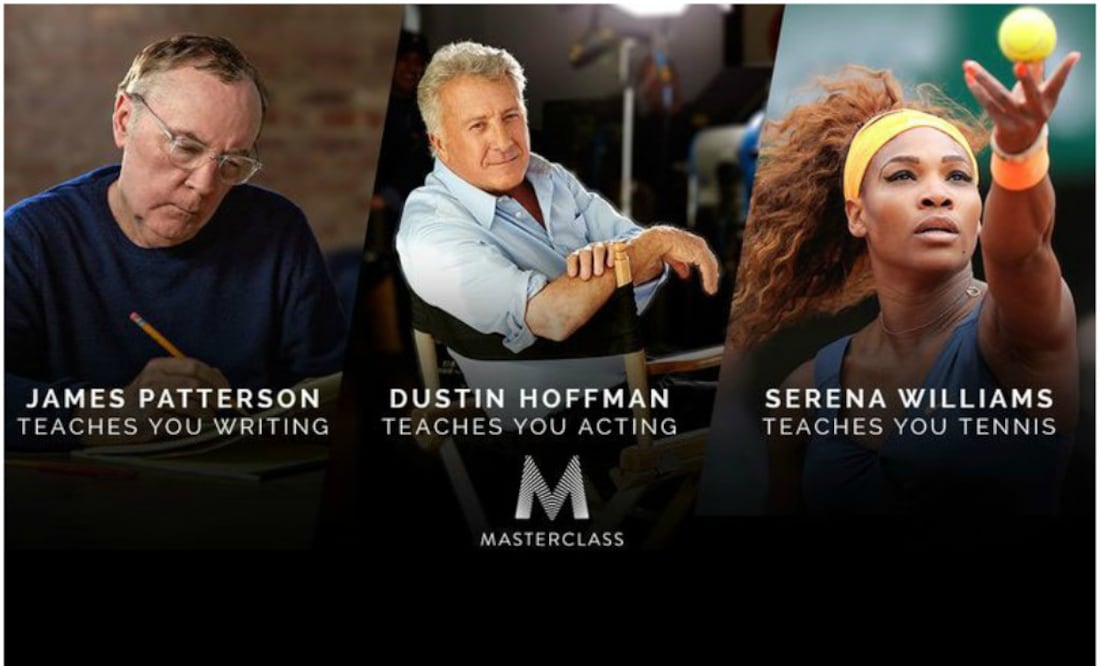 MasterClass cobra 90 dólares por cada curso y cada uno tiene una duración de 10 y hasta 25 capítulos o videos