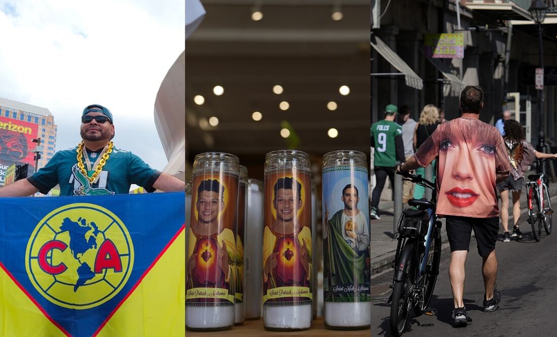 Así se vive el ambiente en el Caesars Superdome, momentos antes del Super Bowl LIX - Fotos: AP, AFP y Javier Maldonado/EL UNIVERSAL
