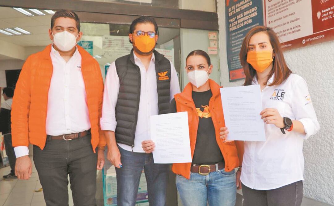 Las representantes de Movimiento Ciudadano aseguraron que la delincuencia no las callará. Foto: Especial.