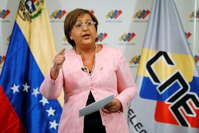 "Infames", dichos de EU sobre revocatorio: Autoridad electoral de Venezuela