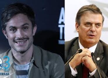 Se arma carrilla entre Ebrard y Gael; canciller "lo confunde" con Diego Luna