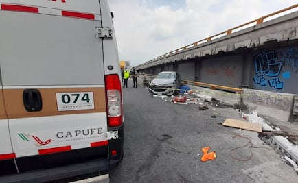 Vehículo arrolla a 5 trabajadores de obras en la México-Puebla; reportan un muerto