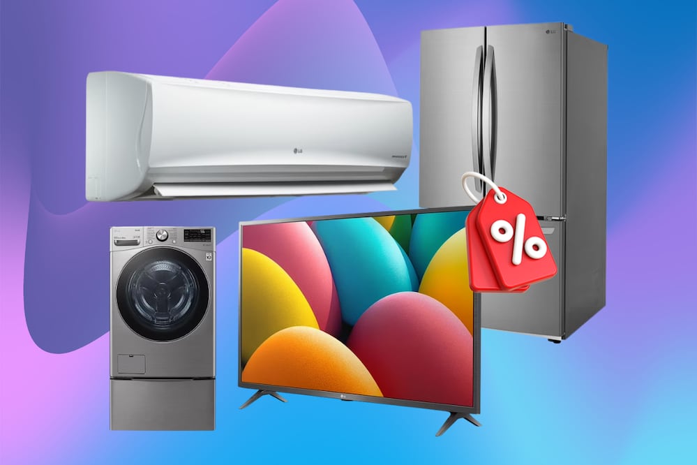 Refrigerador LG InstaView y electrodomésticos LG con descuentos durante Hot Sale 2026. Foto: Canva