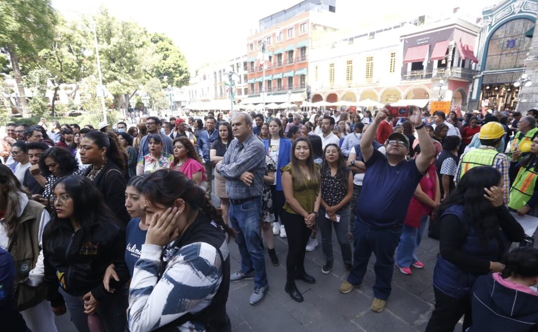 En el estado de Puebla, participaron más de un millón y medio de ciudadanos en el Simulacro Nacional 2024. Foto: Omar Contreras / EL UNIVERSAL
