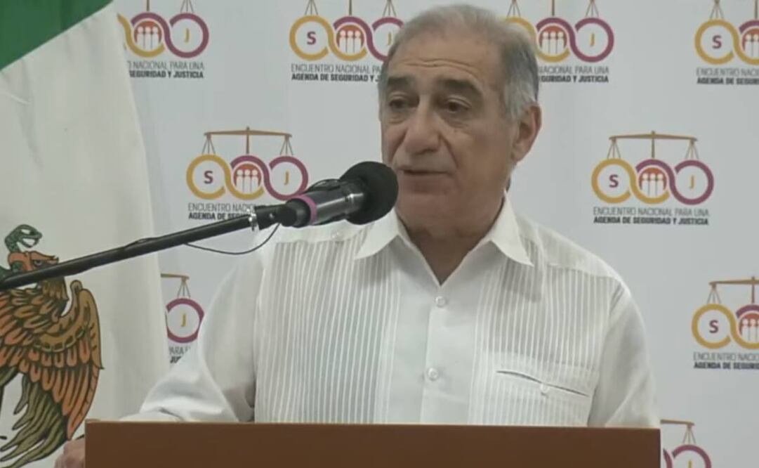 Ministro Alberto Pérez Dayán en la Inauguración del Encuentro Nacional para una Agenda de Seguridad y Justicia desde Mérida / Captura de pantalla