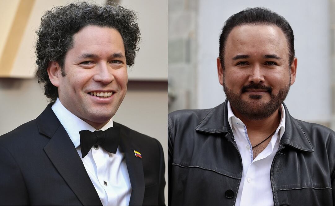 Gustavo Dudamel y Javier Camarena colaborarán en Barcelona. Foto: Jordan Strauss/Invision/AP via AP, archivo y archivo El Universal