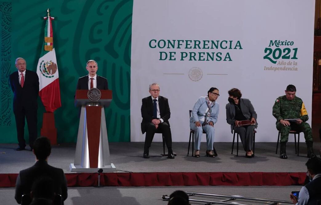 En Palacio Nacional, el subsecretario señaló que pese a este posible repunte no tiene sentido implementar medidas punitivas. Foto: Berenice Fregoso / EL UNIVERSAL