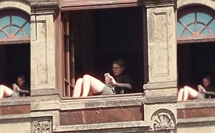 Ella es Florencia Franco, alta funcionaria de Hacienda que tomó el sol en ventana de Palacio Nacional; sueldo anual asciende a un mdp
