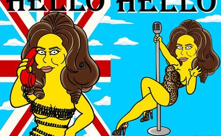Transforman a Adele en personaje de Los Simpson