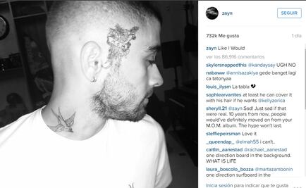 Zayn Malik impacta con tatuaje en el rostro