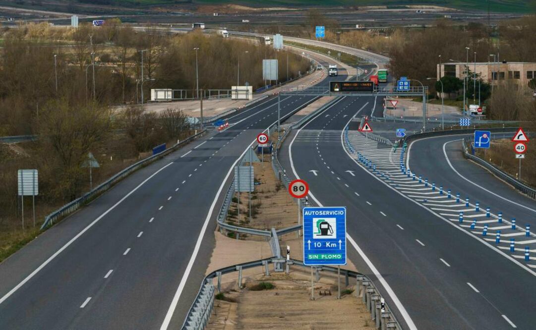 Autopista en Burgos, España. | FOTO: AFP