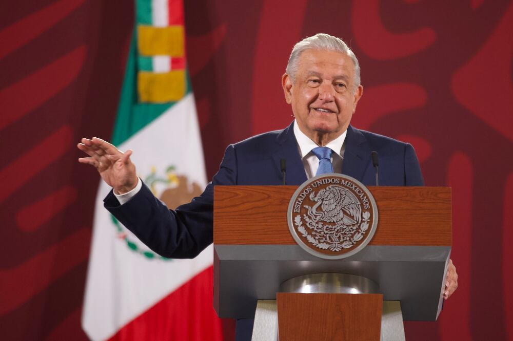 El presidente Andrés Manuel López Obrador en su conferencia mañanera. Foto: Germán Espinosa/ EL UNIVERSAL