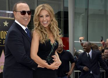 Tras especulaciones de infidelidad, Thalía y Tommy Mottola se muestran felices en la red