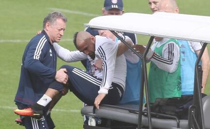 Arturo Vidal se lesiona en entrenamiento