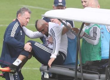 Arturo Vidal se lesiona en entrenamiento