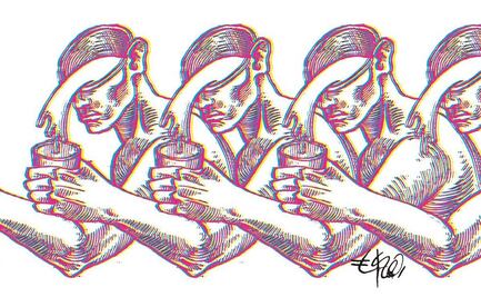 Tres intelectuales que fueron de Izquierda tomando martinis en la Condesa