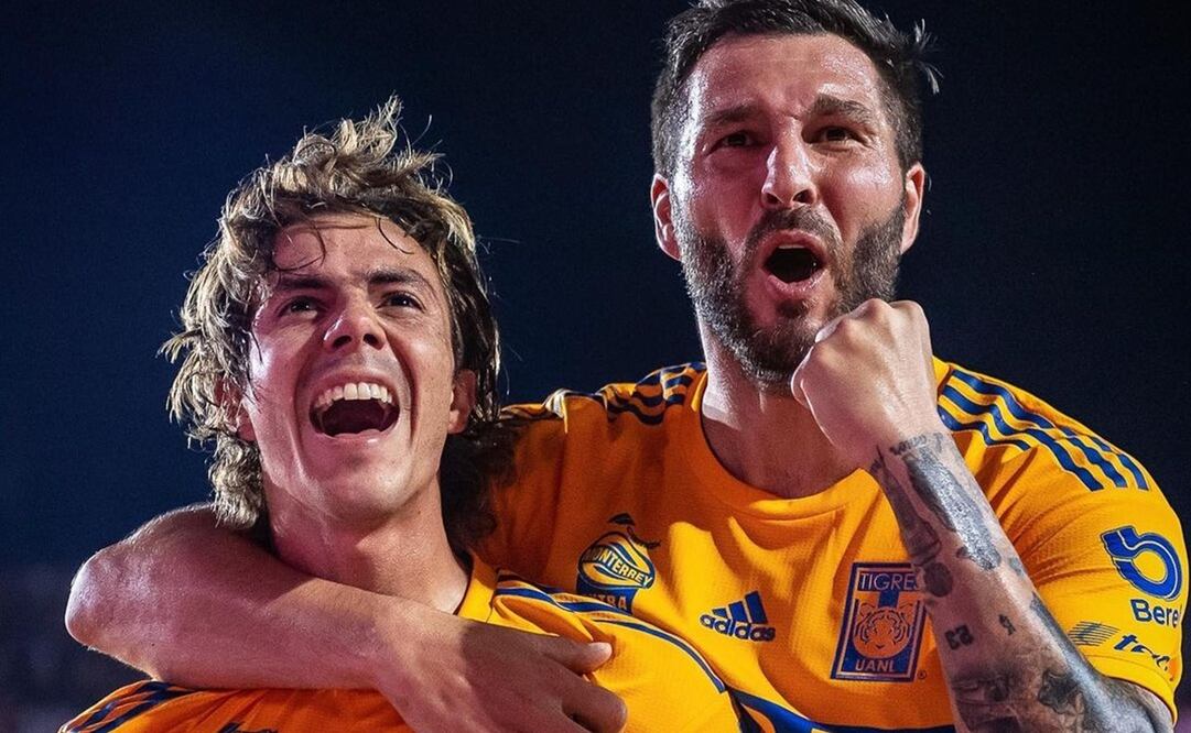 Sebastián Córdova y André-Pierre Gignac en partido con Tigres - Foto: Instagram