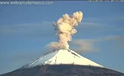 Volcán Popocatépetl presenta actividad y regala sorprendente postal