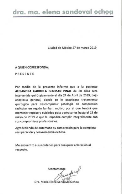 Alejandra Guzmán regresará al quirófano