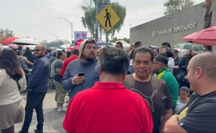 Trabajadores del STUNAM cierran accesos a la Cámara de Diputados; exigen aumento salarial del 20%