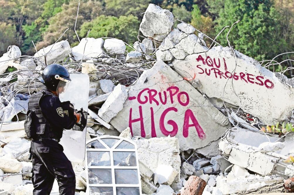 En abril de 2016 maquinaria pesada destruyó casas y un centro ceremonial en Xichicuautla, en Lerma, donde los pobladores estaban amparados. (ARCHIVO EL UNIVERSAL)