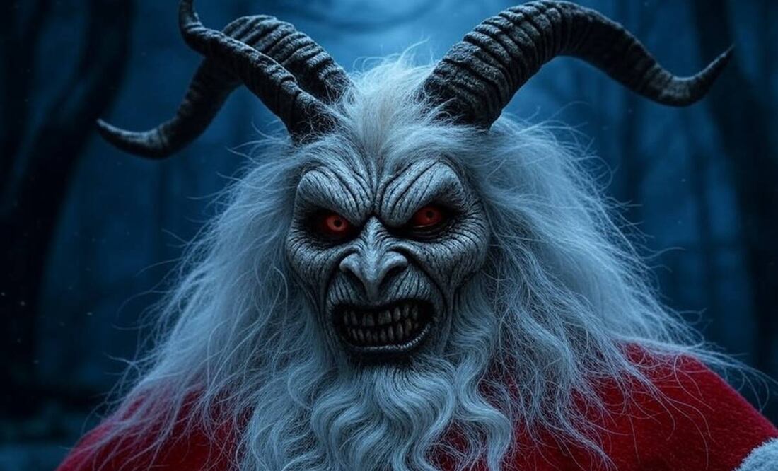 Krampus, personaje mitológico de países europeos / Foto: Grok - 'X'