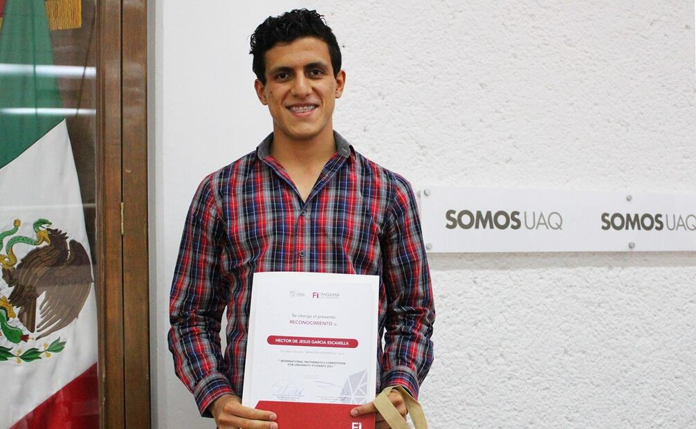 Héctor García mostró su talento por las matemáticas desde temprana edad. Foto: Facebook Facultad de Ingeniería UAQ